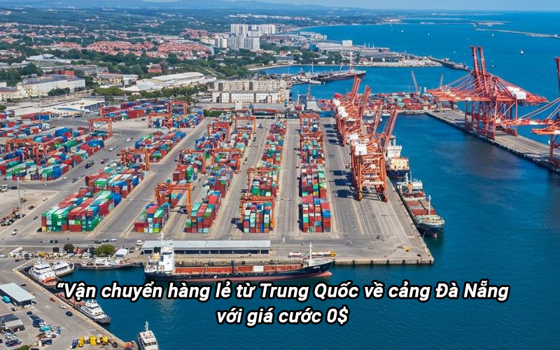 “Vận chuyển hàng lẻ từ Trung Quốc về cảng Đà Nẵng với giá cước 0$