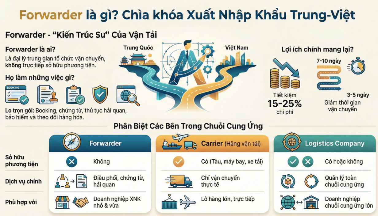 Freight Forwarder là gì? Vai trò FWD trong xuất nhập khẩu hàng hóa