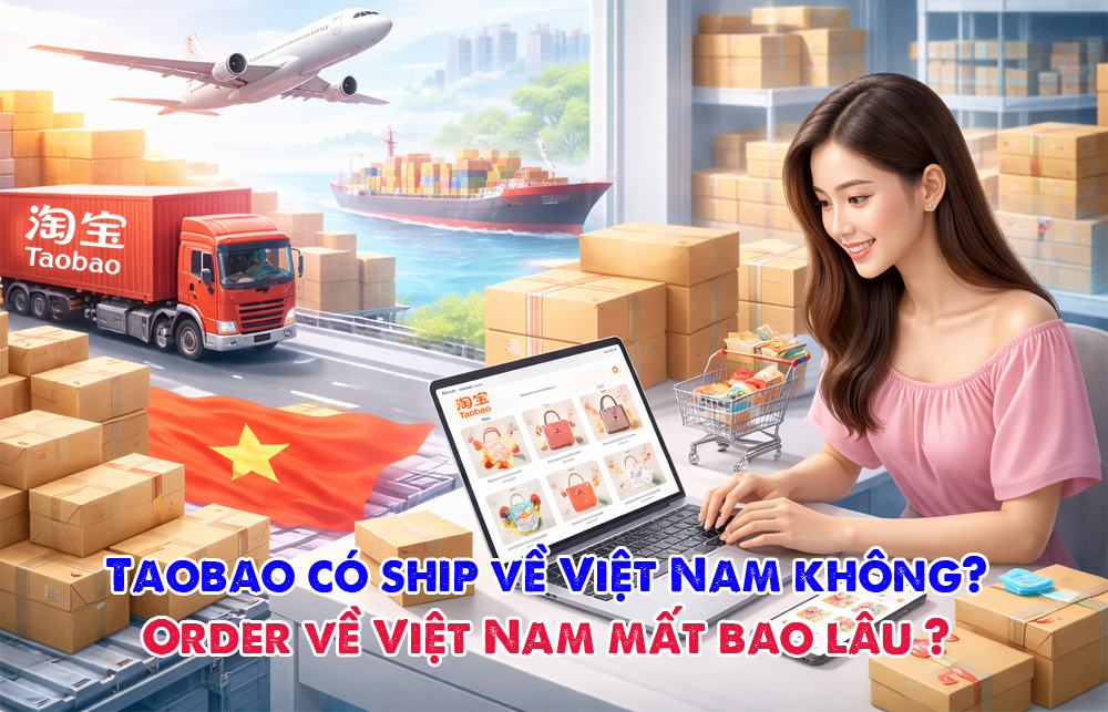 Taobao có ship về Việt Nam không? Order về mất bao lâu?