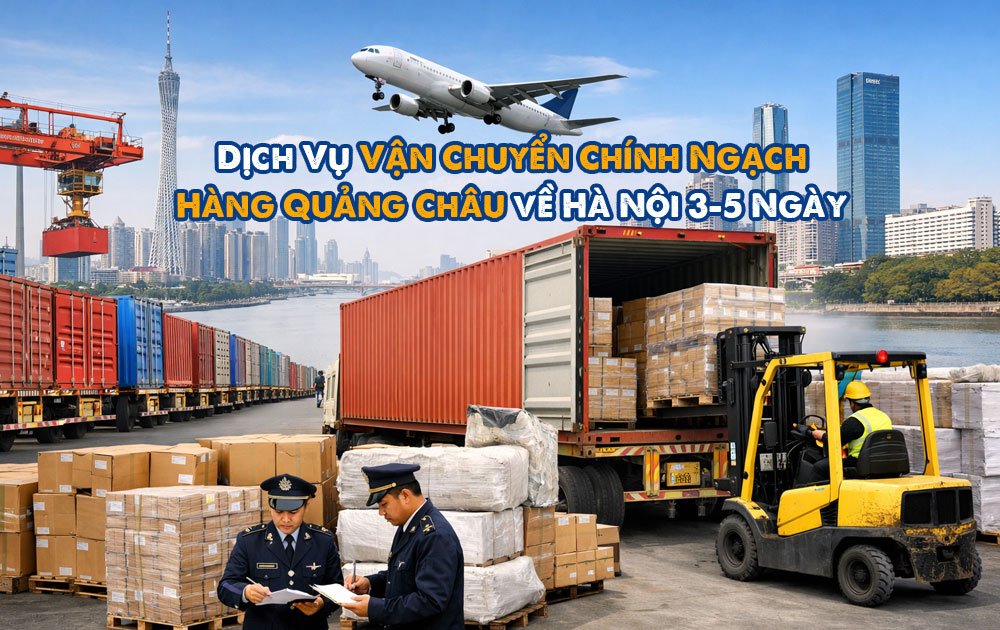 Vận Chuyển Chính Ngạch Hàng Quảng Châu về Hà Nội 3-5 Ngày