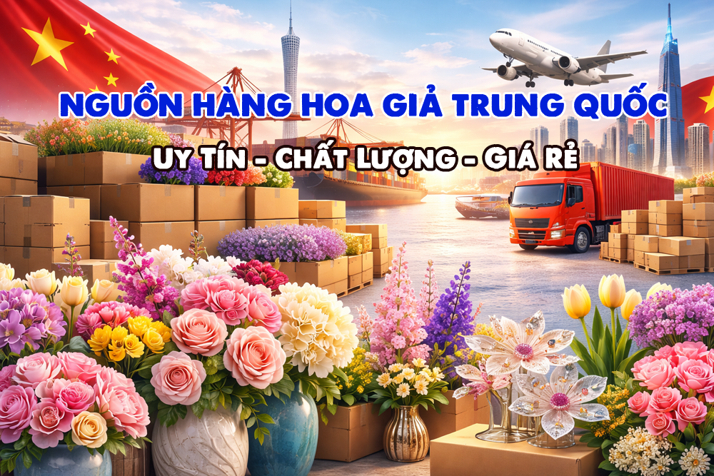 Bí Quyết Tìm Nguồn Hàng Bán Buôn Hoa Giả Trung Quốc Giá Rẻ & Uy Tín