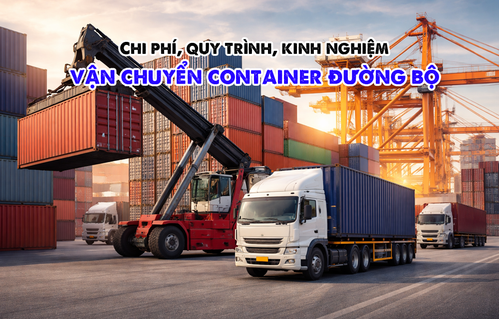 Chi phí, quy trình, kinh nghiệm vận chuyển container đường bộ