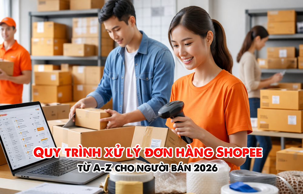 Quy trình xử lý đơn hàng Shopee từ A-Z cho người bán chi tiết đầy đủ nhất 2026