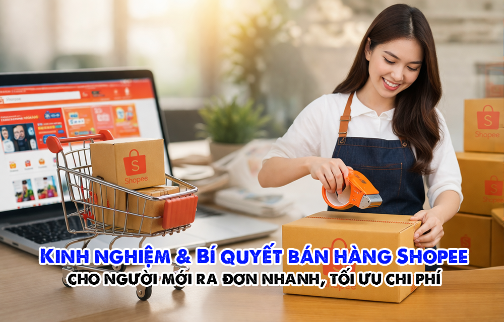 Kinh nghiệm & Bí quyết bán hàng Shopee cho người mới ra đơn nhanh