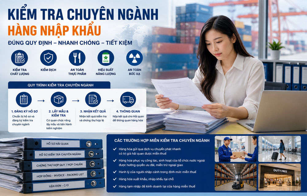 Kiểm Tra Chuyên Ngành Hàng Nhập Khẩu: Quy Trình, Hồ Sơ Và Quy Định Mới Nhất