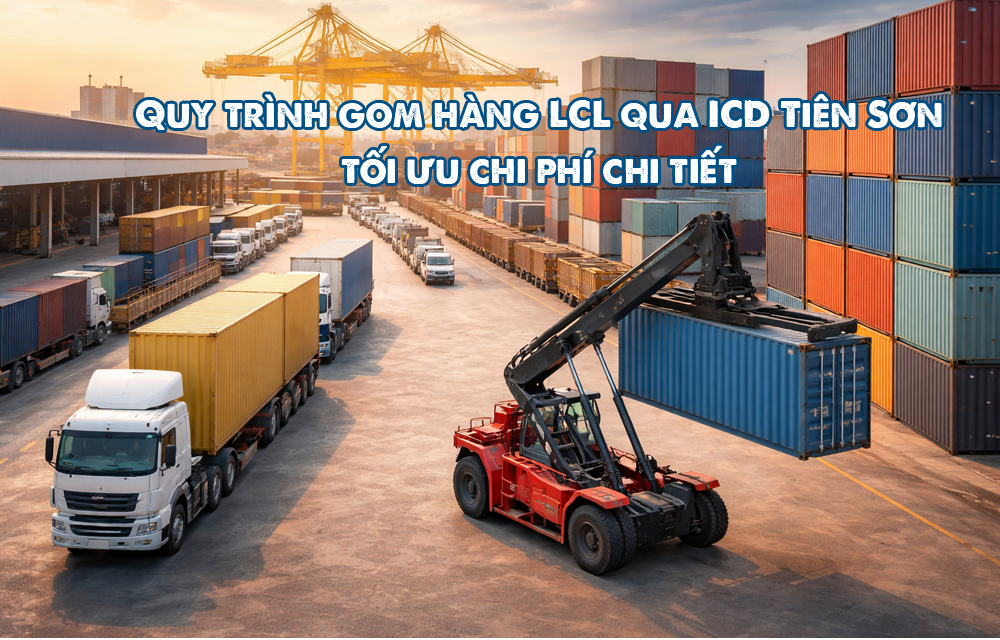 Quy trình gom hàng LCL qua ICD Tiên Sơn tối ưu chi tiết