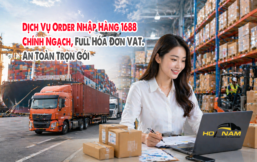 Dịch vụ order nhập hàng 1688 chính ngạch trọn gói tại Hoa Nam Logistics