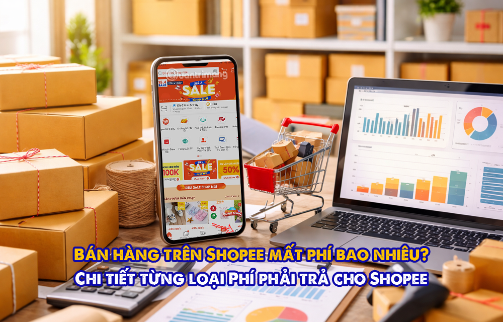 Bán hàng trên Shopee mất phí bao nhiêu? 