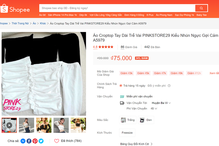  ​​​​​​​Cấu trúc tiêu chuẩn Shopee khuyến nghị