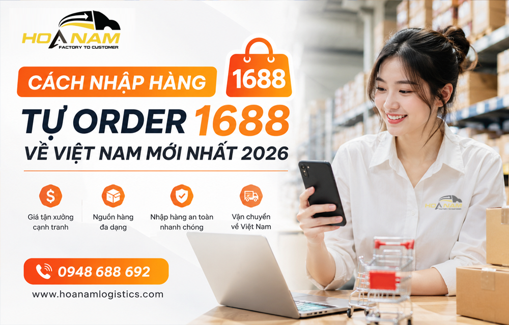 Cách nhập hàng 1688, tự order 1688 về Việt Nam Tối Ưu Chi Phí