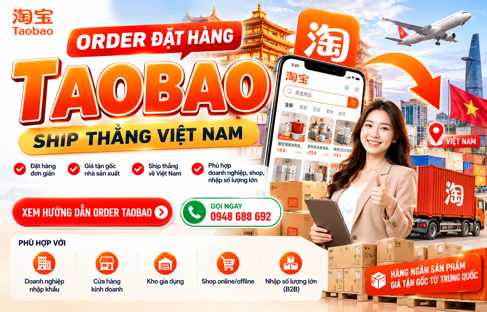 Cách Order Taobao Ship Thẳng về Việt Nam