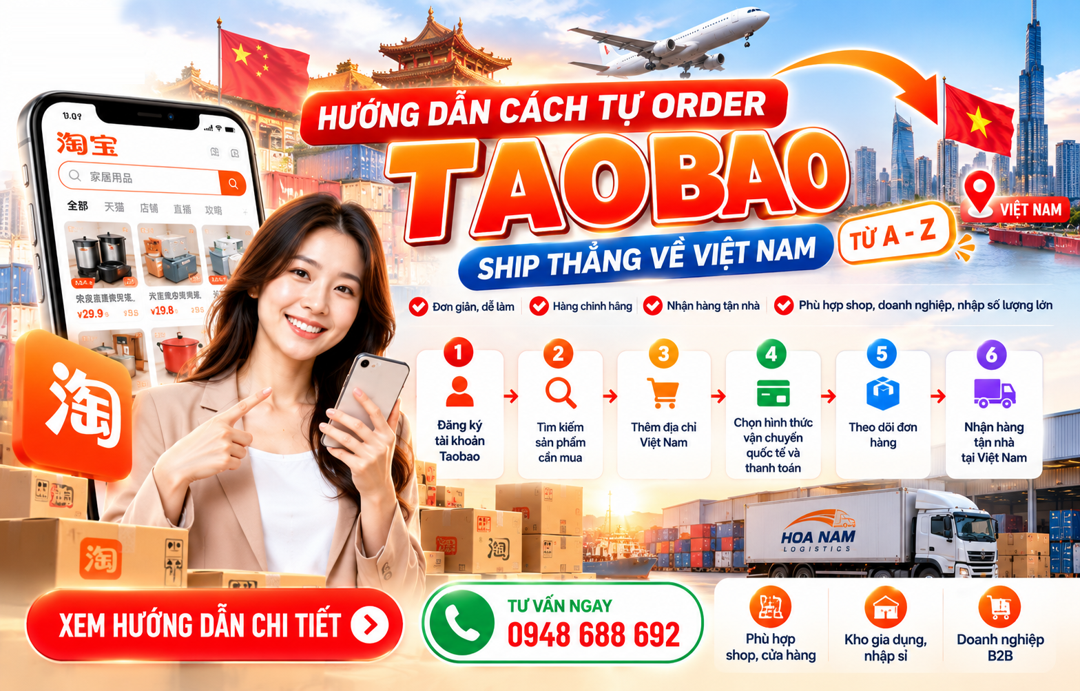 Cách Order Taobao Ship Thẳng về Việt Nam