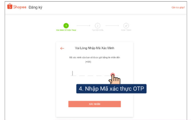 Hướng dẫn tạo tài khoản Shopee trên máy tính