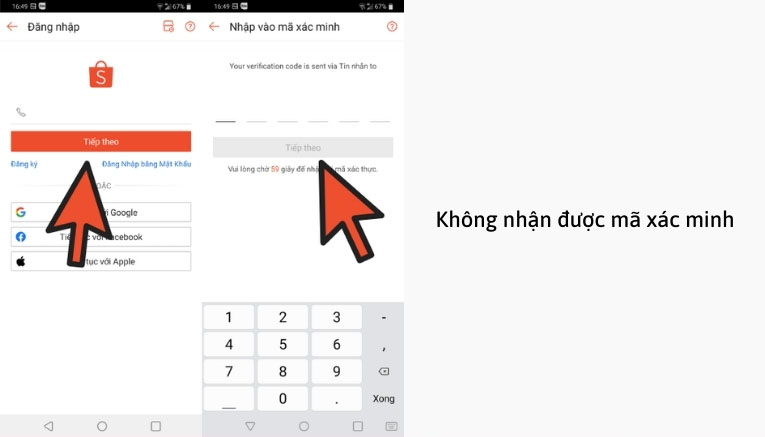 Không nhận được mã xác minh OTP khi đăng kí tài khoản Shopee và cách khắc phục
