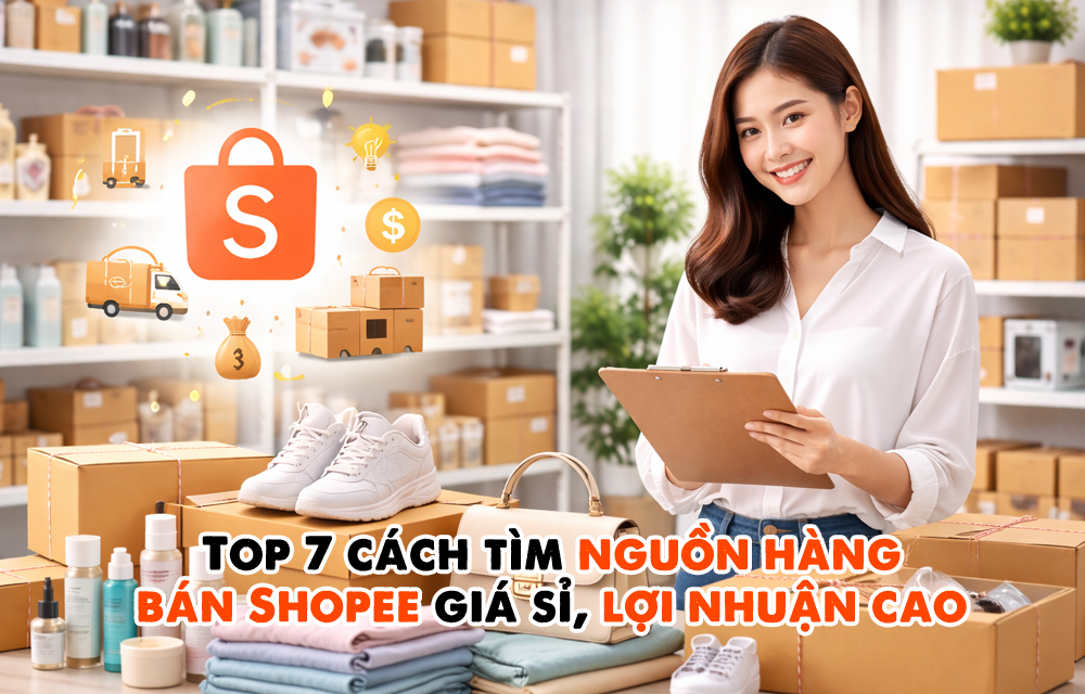 Top 7 cách tìm nguồn hàng bán Shopee giá sỉ, lợi nhuận cao