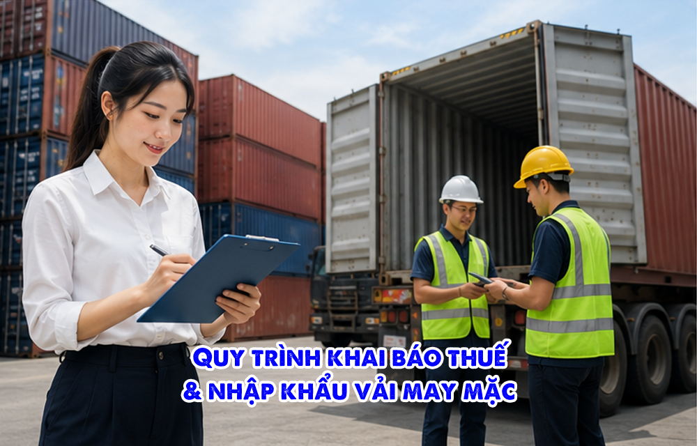 Quy trình khai báo thuế & nhập khẩu vải may mặc 