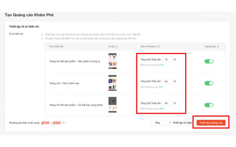 Hướng dẫn chi tiết cách thiết lập chạy quảng cáo Shopee Ads