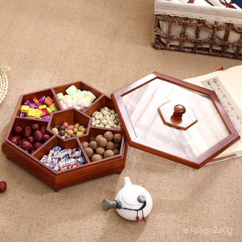 Khay mứt gỗ lục giác – sang trọng & đậm hồn Tết Việt