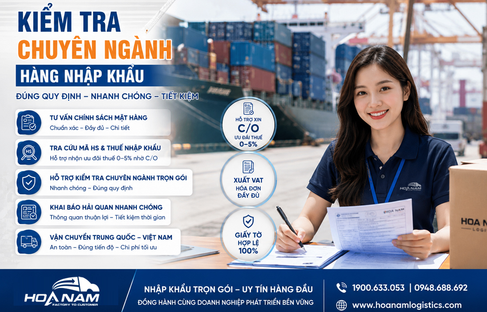 Hoa Nam Logistics - Dịch Vụ Nhập Khẩu Hàng Trung Quốc Trọn Gói Uy Tín, Chuyên Nghiệp