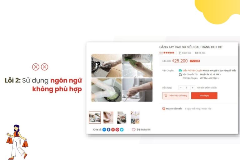  sai lầm thường gặp khi đặt tên sản phẩm Shopee