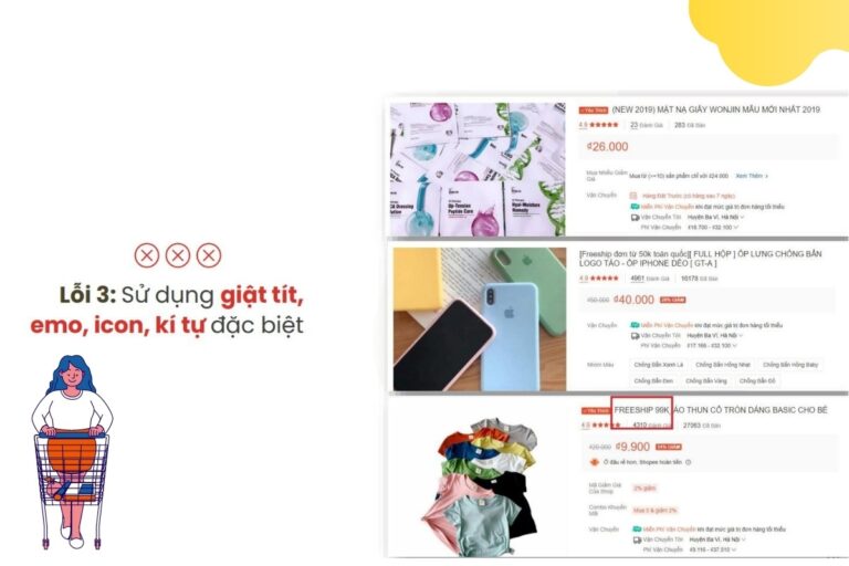  sai lầm thường gặp khi đặt tên sản phẩm Shopee