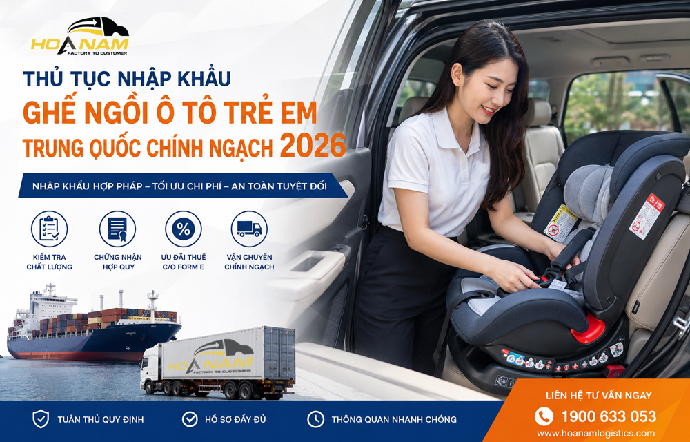 Thủ Tục Nhập Khẩu Ghế Ngồi Ô Tô Trẻ Em Trung Quốc