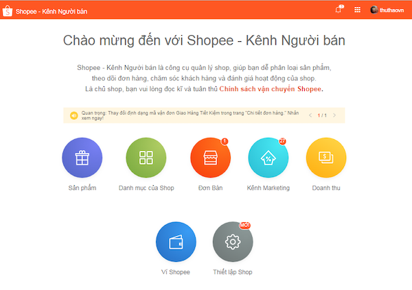  in phiếu bán hàng cho đơn Shopee