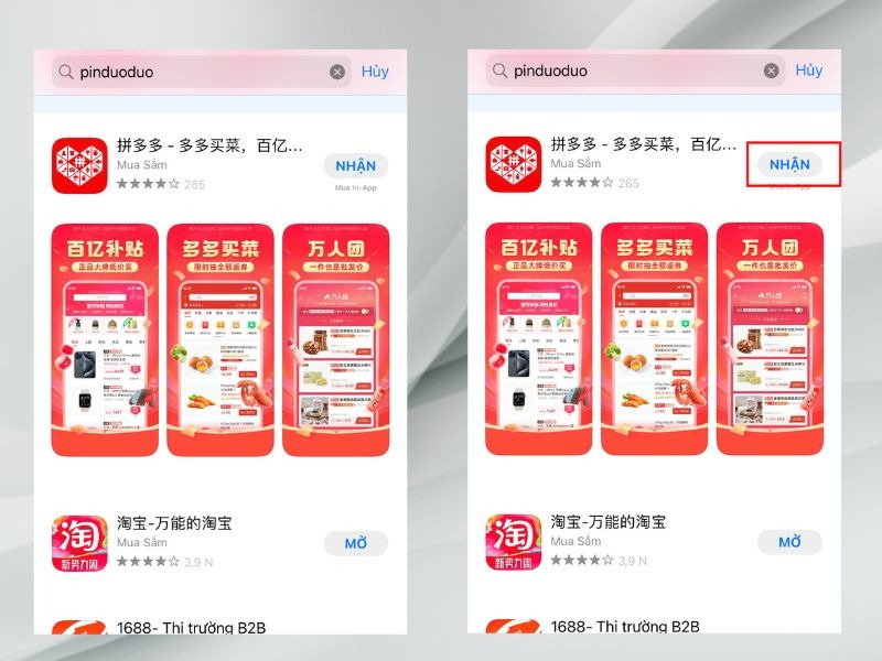 Cách tự Order mua hàng Pinduodu về Việt Nam