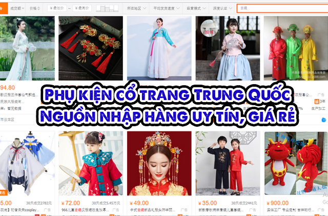 Phụ kiện cổ trang Trung Quốc: Nguồn nhập hàng uy tín, giá rẻ