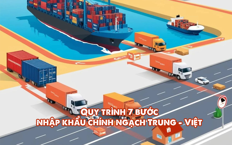 Quy trình 7 bước nhập khẩu chính ngạch Trung - Việt chuẩn 2026