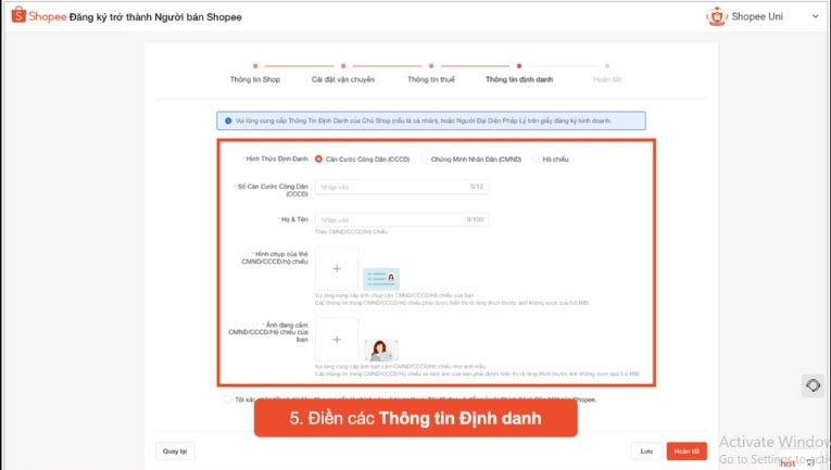 Quy trình các bước bán hàng trên shopee