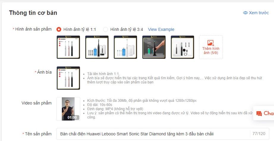 Quy trình các bước bán hàng trên shopee