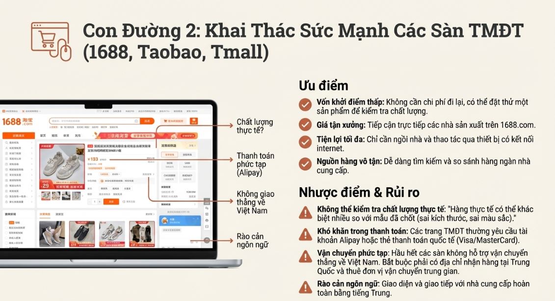 Lựa chọn phương thức nhập hàng phù hợp