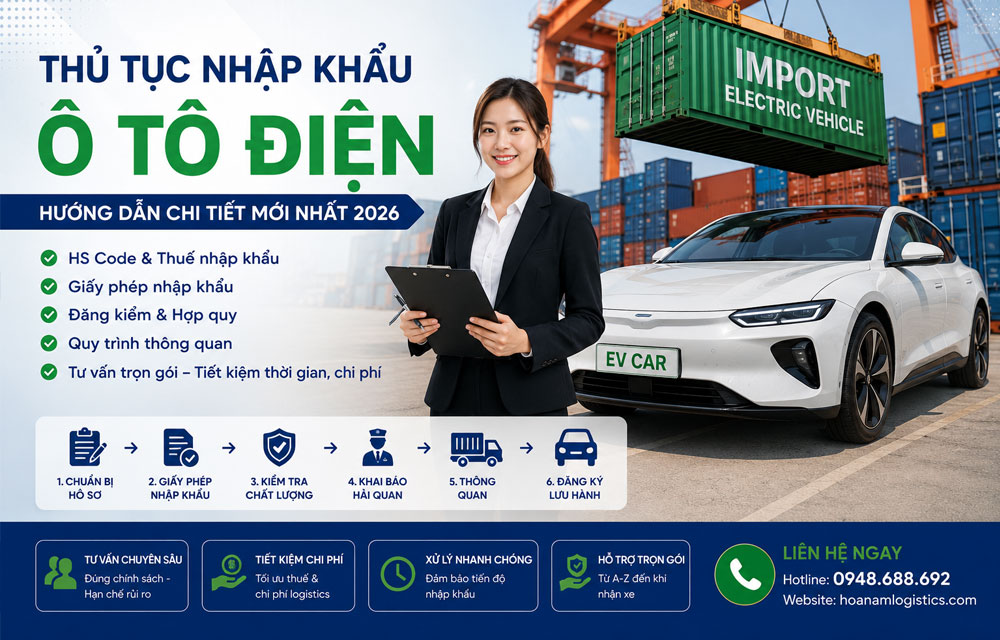 Thủ Tục Nhập Khẩu Ô Tô Điện về Việt Nam Mới Nhất Từ A-Z