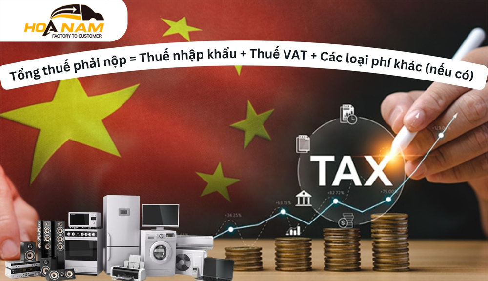 Công thức tính thuế nhập khẩu hàng điện tử Trung Quốc về Việt Nam chính ngạch