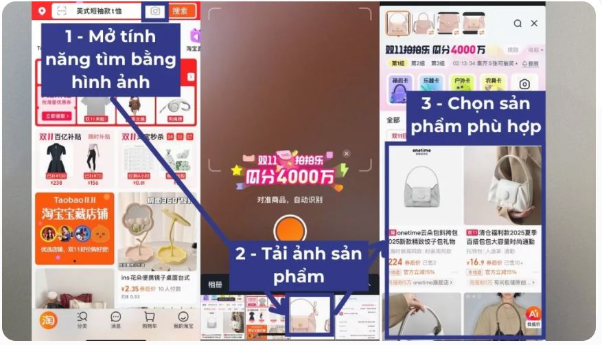 Cách tìm kiếm bằng hình ảnh trên Taobao máy tính và điện thoại đơn giản