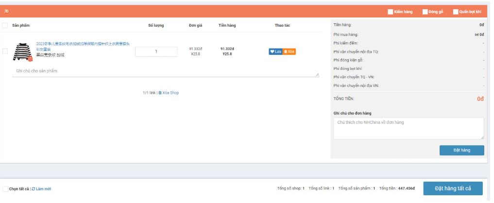 3 bước tìm nguồn và đặt hàng quần áo trẻ em Quảng Châu đơn giản trên Taobao