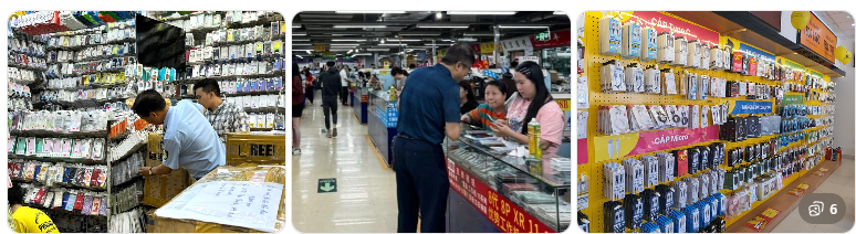 Nhập nguồn hàng túi chống nước điện thoại qua chợ đầu mối