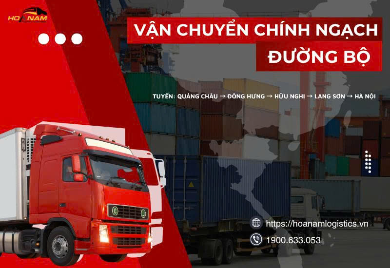 vận chuyển chính ngạch đường bộ